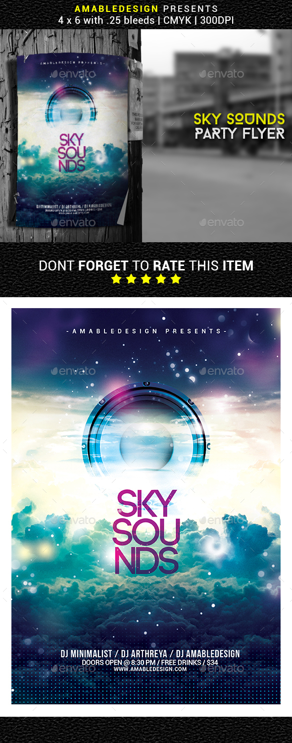 Graphicriver Sky Sounds Flyer/Poster 17773614