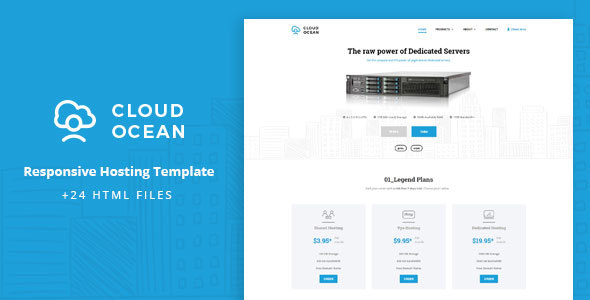 Themeforest CloudOcean - Responsive Hosting Template 17388322