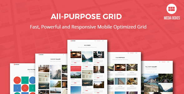 Media Boxes Portfolio - Responsive Grid