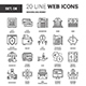 Banking and Money Line Web Icons