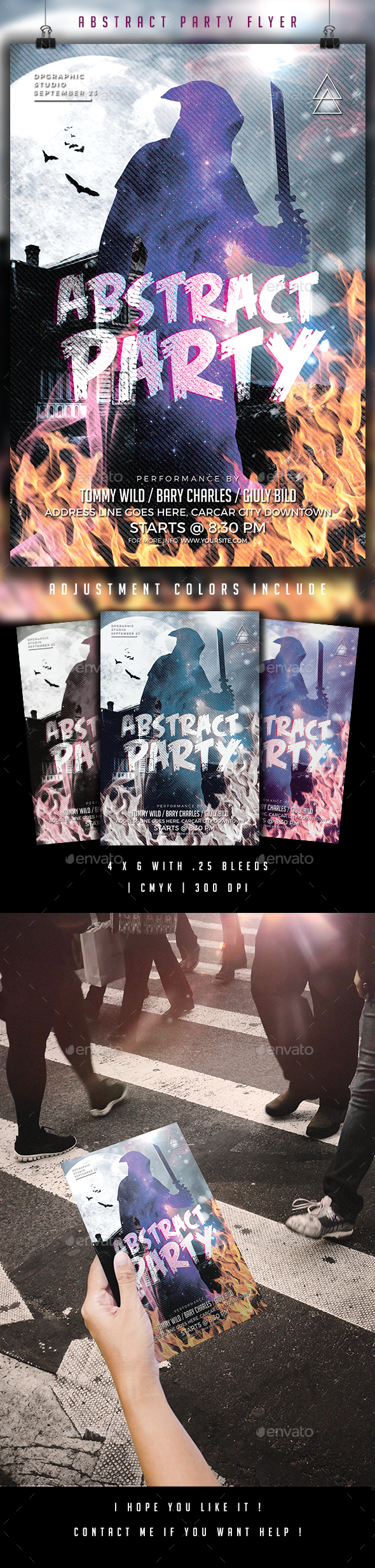 Abstract Party // Halloween Flyer