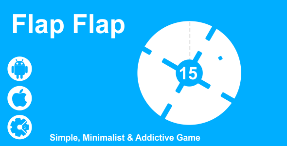Flap Flap - Simple and Minimalist HTML5 Game