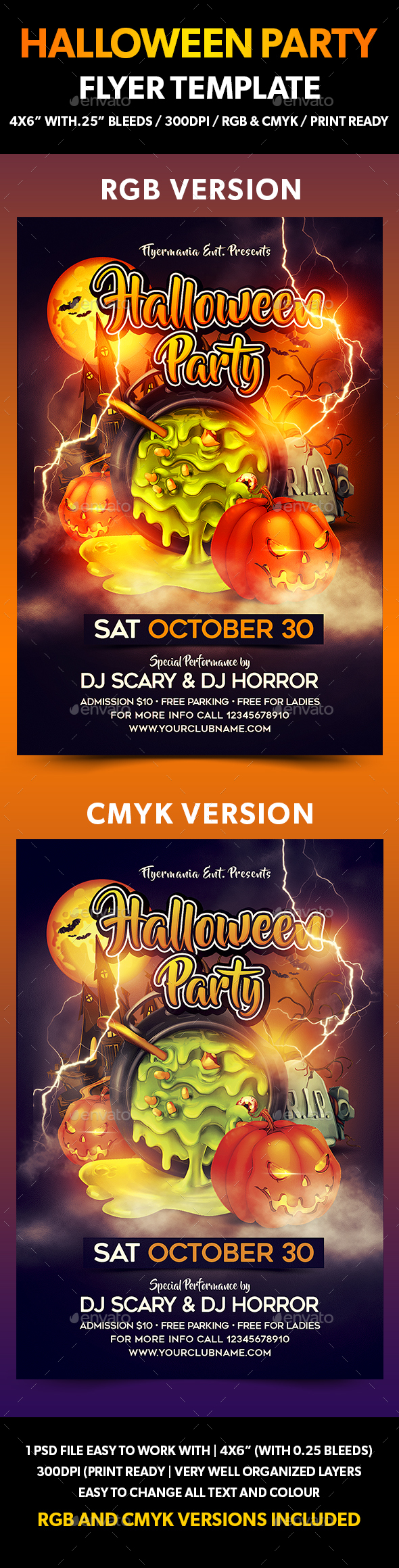 Halloween Party Flyer Template