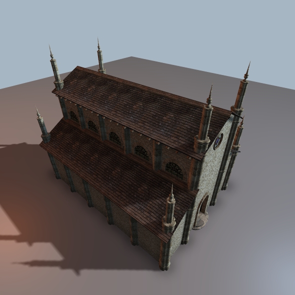 3docean Simple Church Pre Romanesque Style 17795794