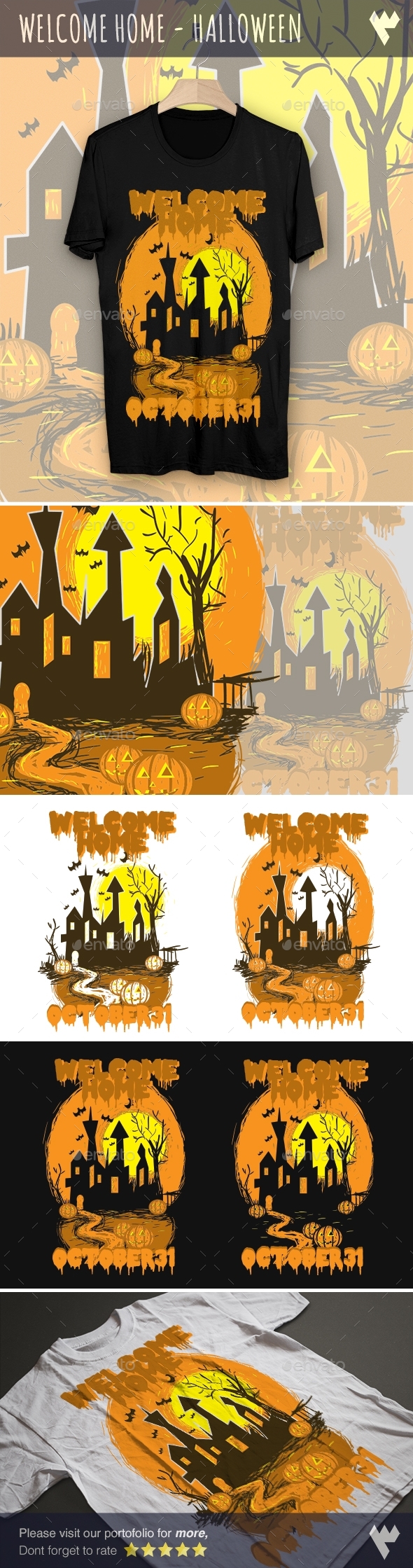 Graphicriver Welcome Home - Halloween 17813813