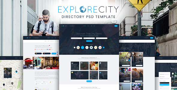Themeforest Explore City - Directory Listing PSD Template 17599272