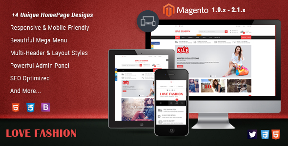 Love Fashion - Responsive Fashion Store Magento 2 & 1 Theme