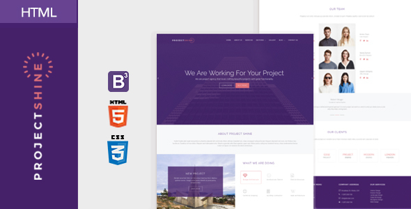 Themeforest Project Shine - Bootstrap Responsive Onepage HTML Template 17605924