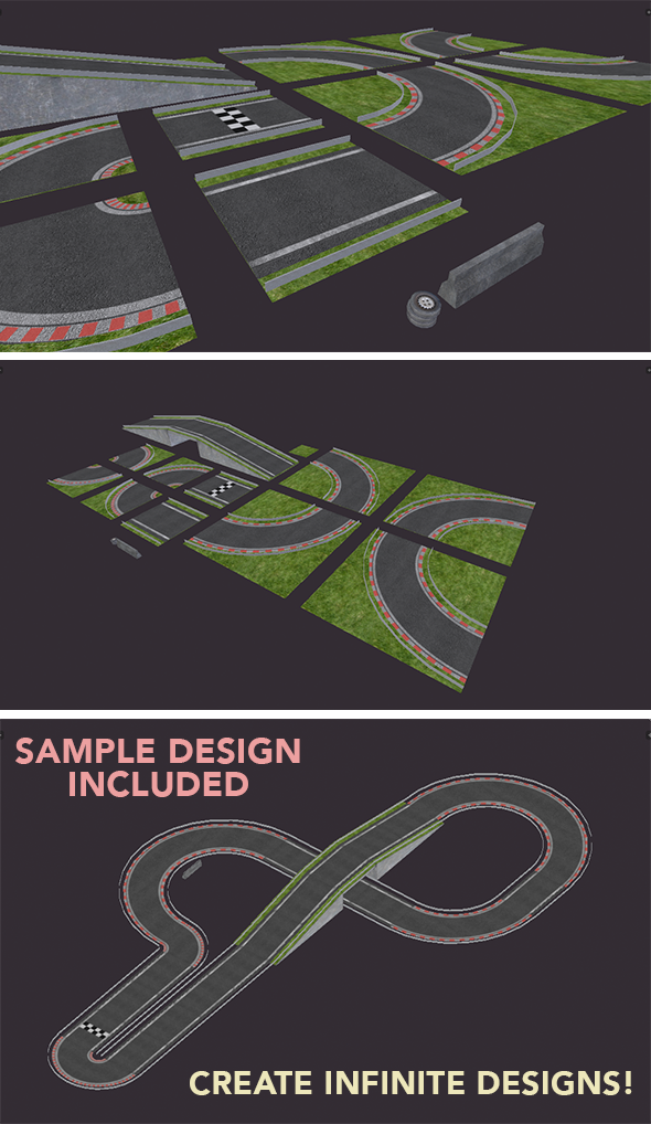 Modular Race Track - 3DOcean Item for Sale