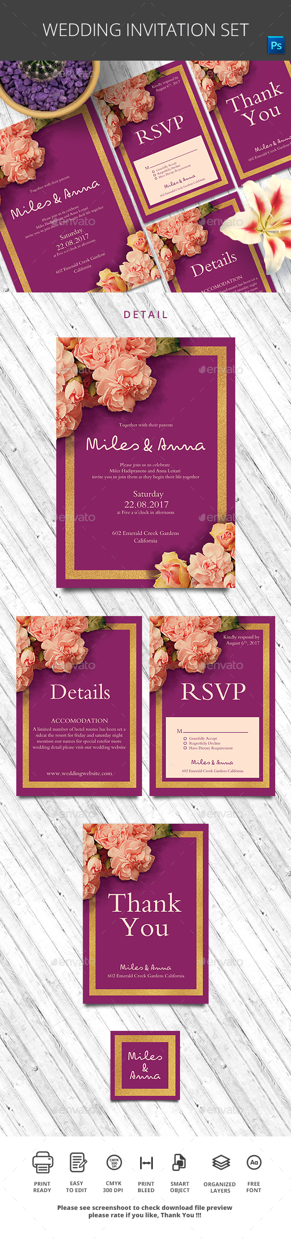 Wedding Invitation Set