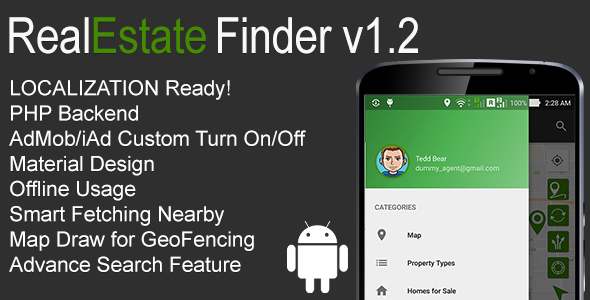 RealEstate Finder Full Android Application v1.2