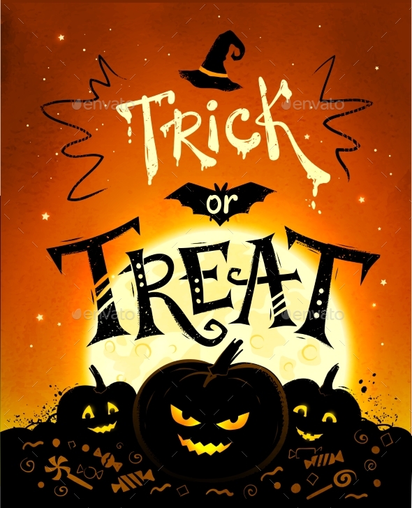 Trick or Treat Halloween Poster