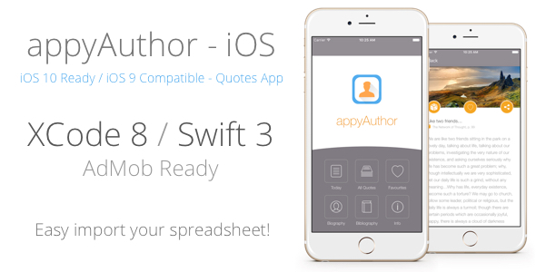 appyAuthor - iOS Reference App for Quotes, Info, Books, Authors ecc.