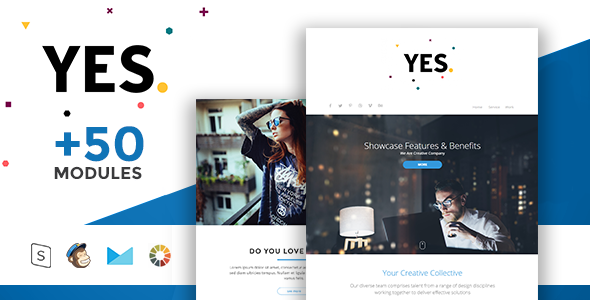 Yes - Modern Email Template + Online Access