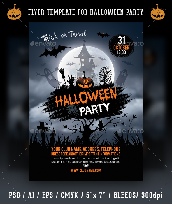 Halloween Party Flyer Template