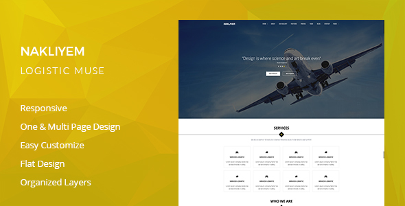 Nakliyem Logistic Muse Template