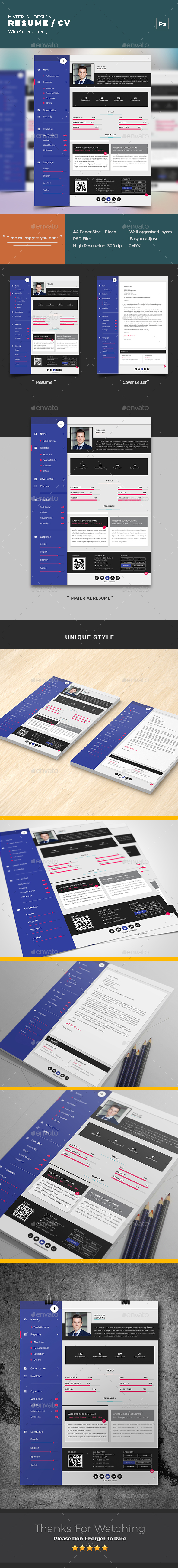 Material Design Resume/ CV