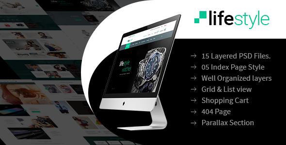 LifeStyle - Multi-Purpose eCommerce PSD Template