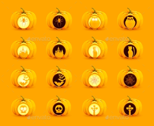 Set Of Pumpkins