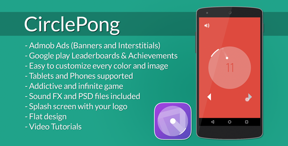 CirclePong - HD Addictive Game Template
