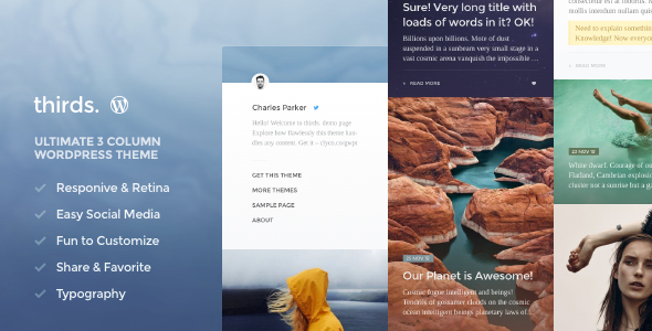 thirds. - Columns WordPress Blog and Magazine Theme