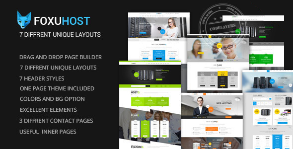 FoxuhHost - Shop, Corporate & Web Hosting WordPress Theme + WHMCS