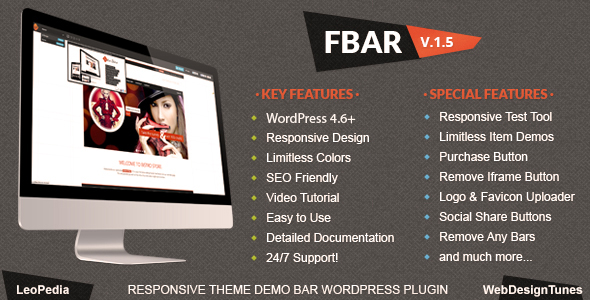 FBar - Responsive WordPress Demo Switch Bar Plugin