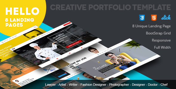 Hello - Portfolio HTML Template