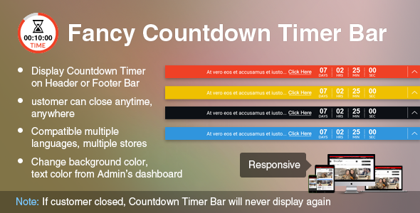 Prestashop Fancy Countdown Timer Bar Module