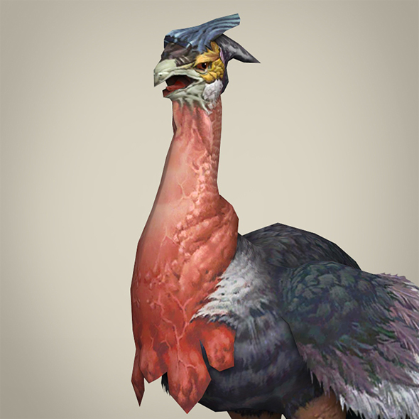 Game Ready Fantasy Ostrich - 3DOcean Item for Sale