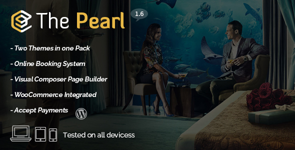 Pearl - Hotel & Resturant WordPress Theme