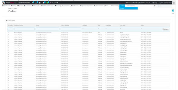 Prestashop Advanced Order Notes
