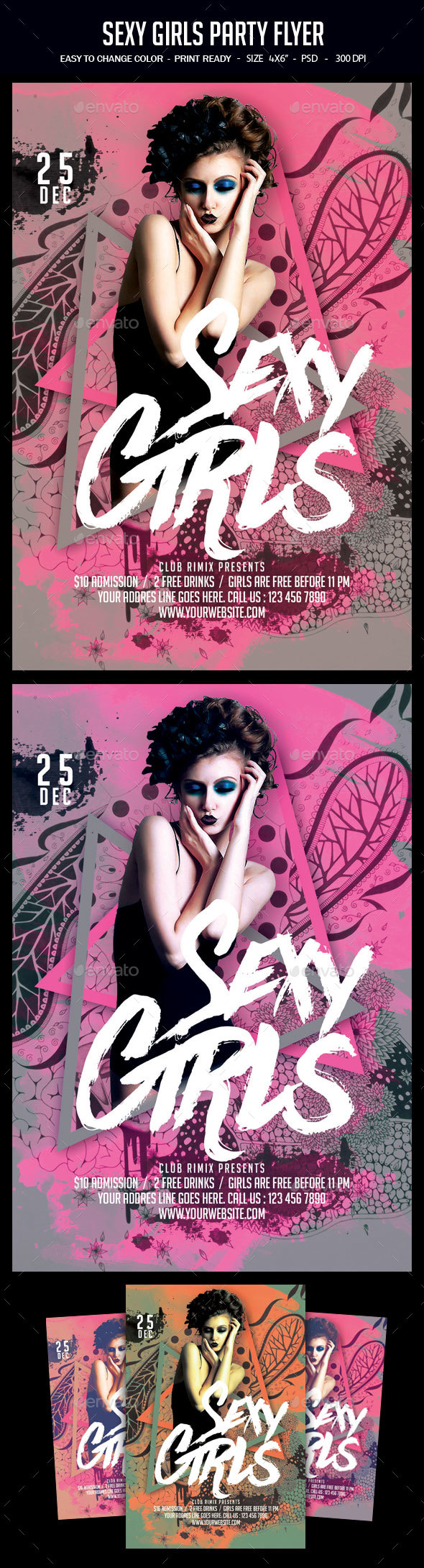 Sexy Girls Party Flyer