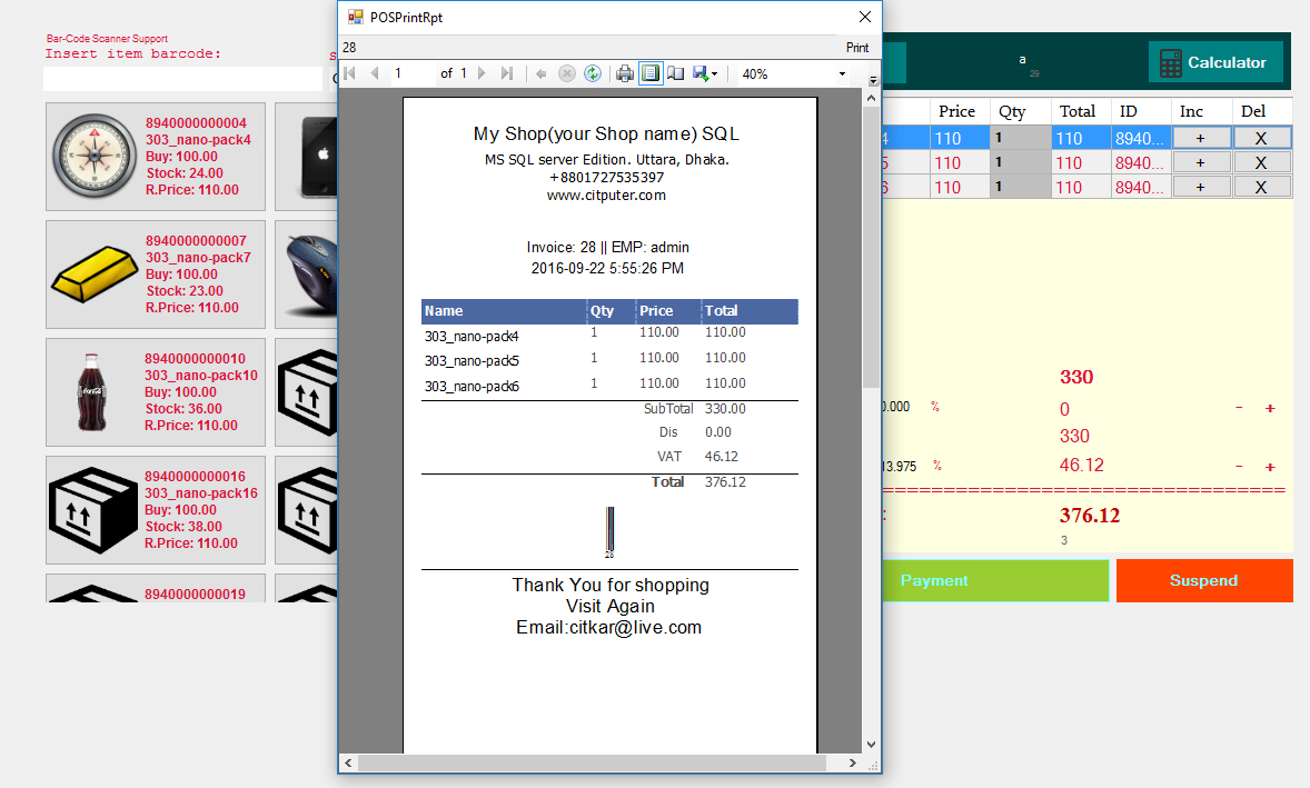 Advance Point of Sale System (POS) by dynamicsoft CodeCanyon