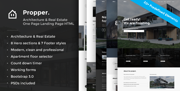 Propper - Real Estate Landing Page