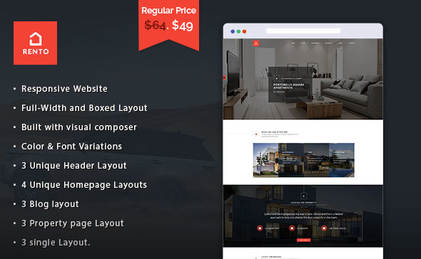 Rento - Real Estate WordPress Theme