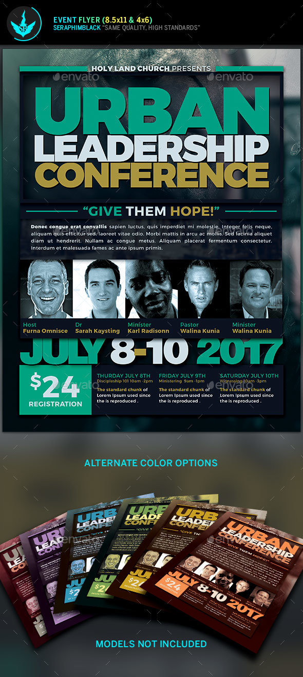 Urban Leadership Conference Church Flyer Template