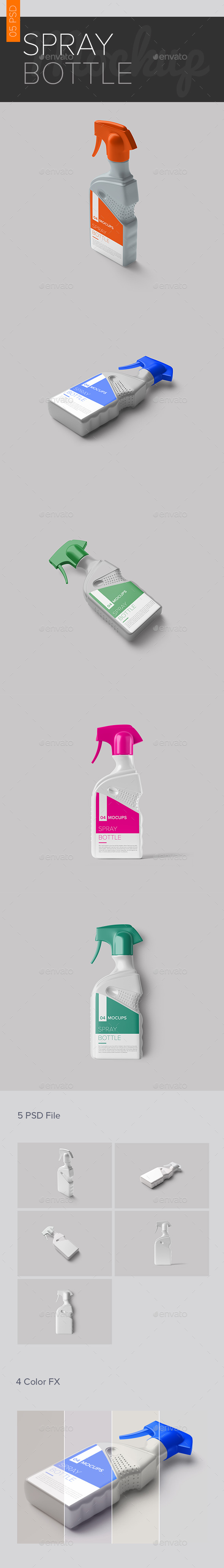 Spray Bottle Mock-ups