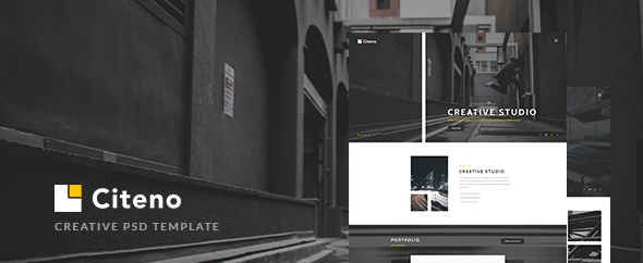 Citeno - Creative PSD Template