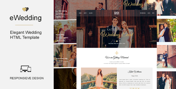 eWedding - Responsive HTML Wedding Template