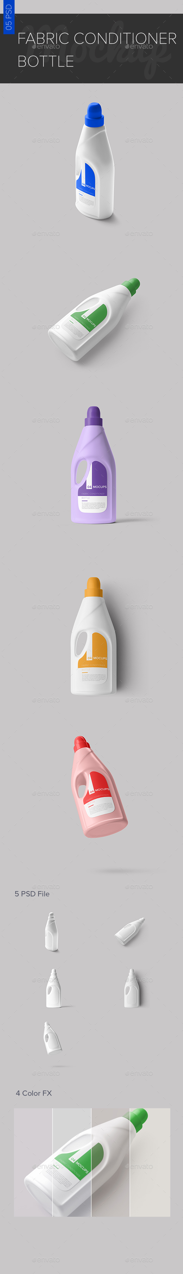 Fabric Conditioner Bottle Mock-ups