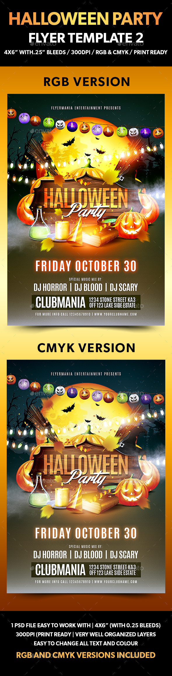 Halloween Party Flyer Template 2