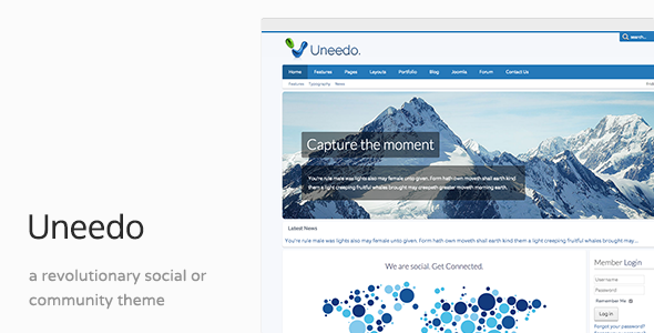 Uneedo - Responsive JomSocial Ready Joomla Template