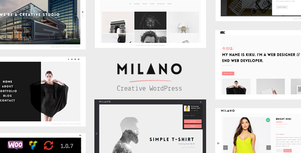 Milano | Creative Minimal WordPress Theme