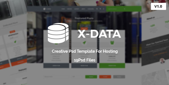 X-DATA - WHMCS & Hosting PSD Template
