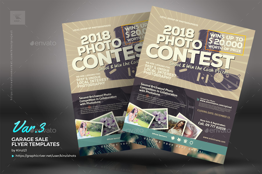 Photo Contest Flyer Templates by kinzishots | GraphicRiver