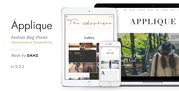 Fashion Blog Theme - Applique