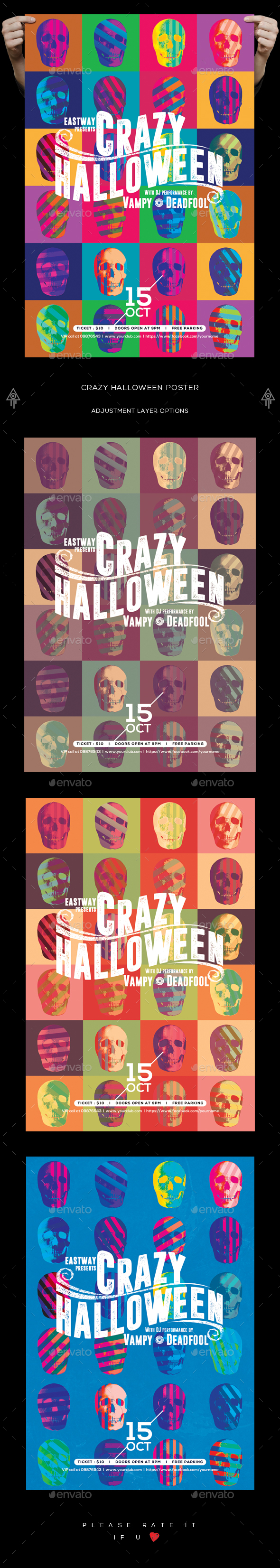 Crazy Halloween Poster / Flyer