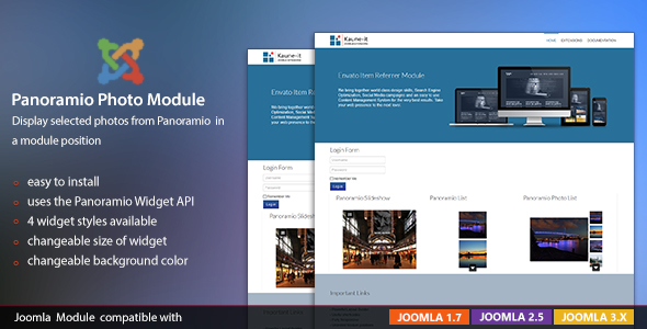 KJE Panoramio Photo Widget Module