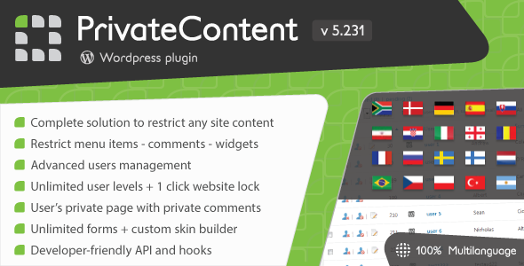 PrivateContent - Multilevel Content Plugin